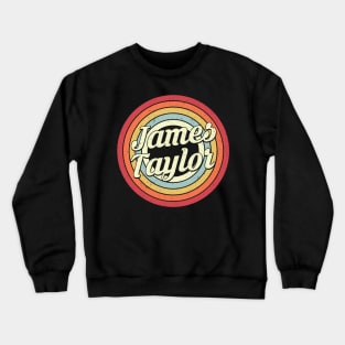 James Proud Name Retro Rainbow Tribute Crewneck Sweatshirt